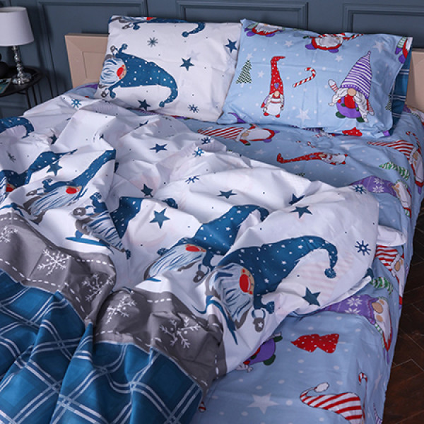 Фото - Комплект постельного белья MirSon Бязь 17-0679 Winter Wishes 175х210 см (2200010218473)