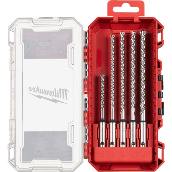 Фото - Набор буров Milwaukee SDS-PLUS MX4 PACKOUT 5 шт. (4932500064)