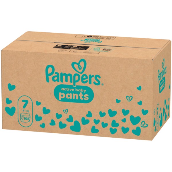Фото - Одноразовые подгузники-трусики Pampers Active Baby Pants Размер 7 (15+ кг) 108 шт (80893944)