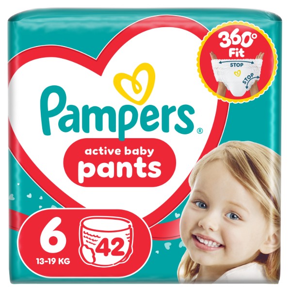 Фото - Одноразовые подгузники-трусики Pampers Active Baby Pants Размер 6 (13-19 кг) 44 шт (80894800) Фото - Одноразовые подгузники-трусики Pampers Active Baby Pants Размер 6 (13-19 кг) 44 шт (80894800)