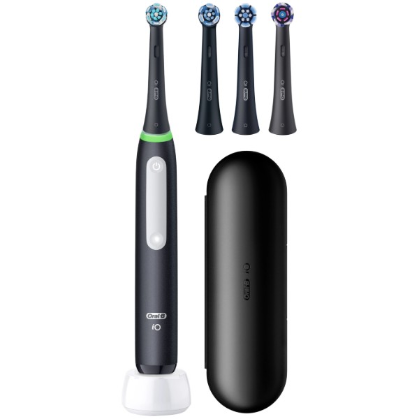 Фото - Зубна щітка електрична Oral-B iO 3 Gifting Edition Чорна + Дорожній чохол + 3 змінні насадки