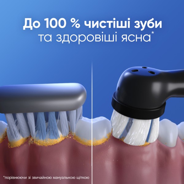 Фото - Зубна щітка електрична Oral-B iO 3 Gifting Edition Чорна + Дорожній чохол + 3 змінні насадки