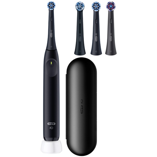 Фото - Зубна щітка електрична Oral-B iO 2 Gifting Edition Чорна + Дорожній чохол + 3 змінні насадки