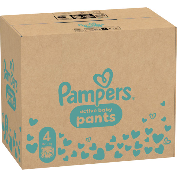 Фото - Одноразовые подгузники-трусики Pampers Active Baby Размер 4 (9-15 кг), 176 шт. (80751228)