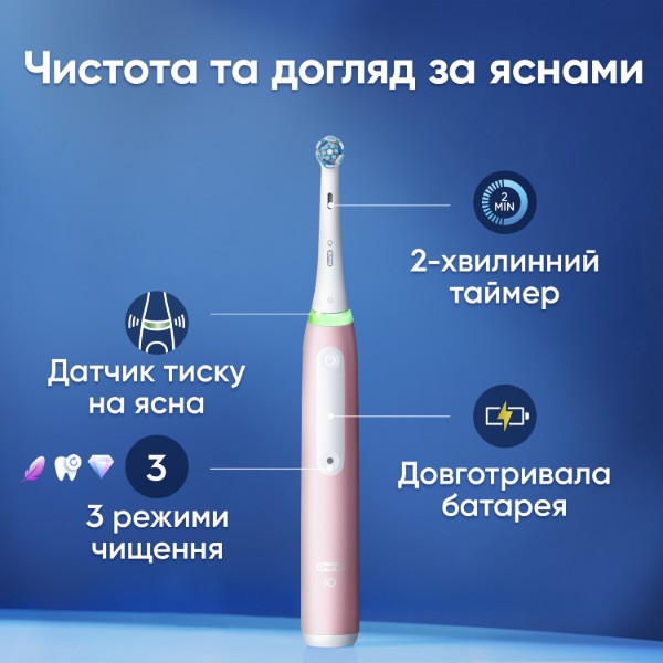 Фото - Зубная щетка электрическая Oral-B Braun iO Series 3 iOG3.1A6.0 розовая