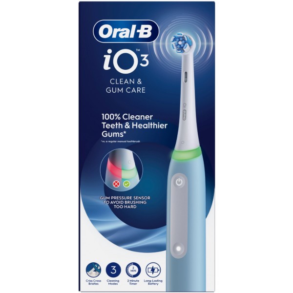 Фото - Зубная щетка электрическая Oral-B Braun iO Series 3 iOG3.1A6.0 голубая