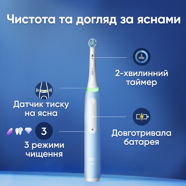 Фото - Зубная щетка электрическая Oral-B Braun iO Series 3 iOG3.1A6.0 голубая