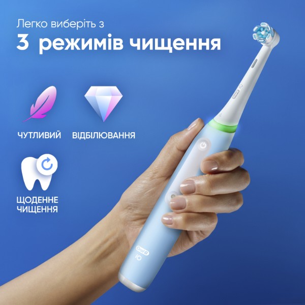 Фото - Зубная щетка электрическая Oral-B Braun iO Series 3 iOG3.1A6.0 голубая