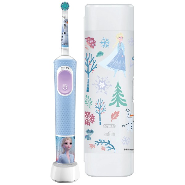 Фото - Зубна щітка електрична Oral-B Braun Pro Kids D103.413.2KX Frozen «Крижане серце» + Футляр