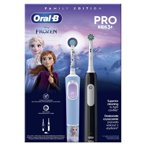 Фото - Зубная щетка электрическая Oral-B Braun D103 Frozen типу 3708 (3+) + Pro 1 D305 тип 3791