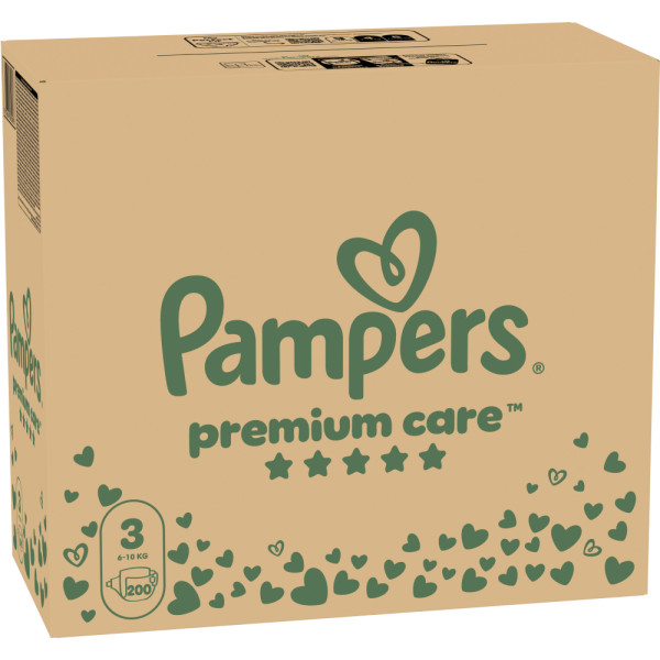 Фото - Одноразові підгузки Pampers Premium Care Розмір 3 (6-10 кг), 200 шт. (80789143)