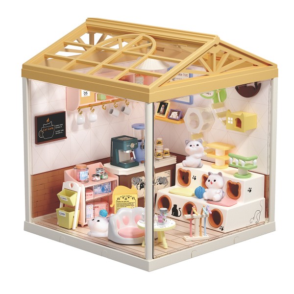 Фото - Пластиковый конструктор Mini House серии Интерьер – КОТОКАФЕ (свет) (8007)