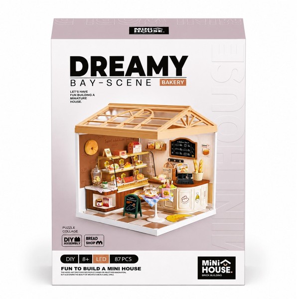 Фото - Пластиковый конструктор Mini House серии Интерьер – ПЕКАРНЯ (свет) (8011)