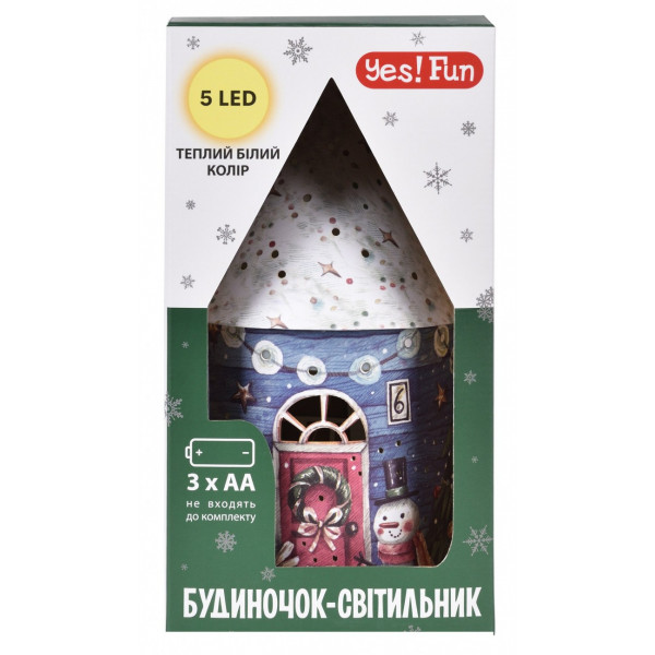 Фото - Декор New Year YES! Fun Будиночок-світильник 21 см LED (801218)