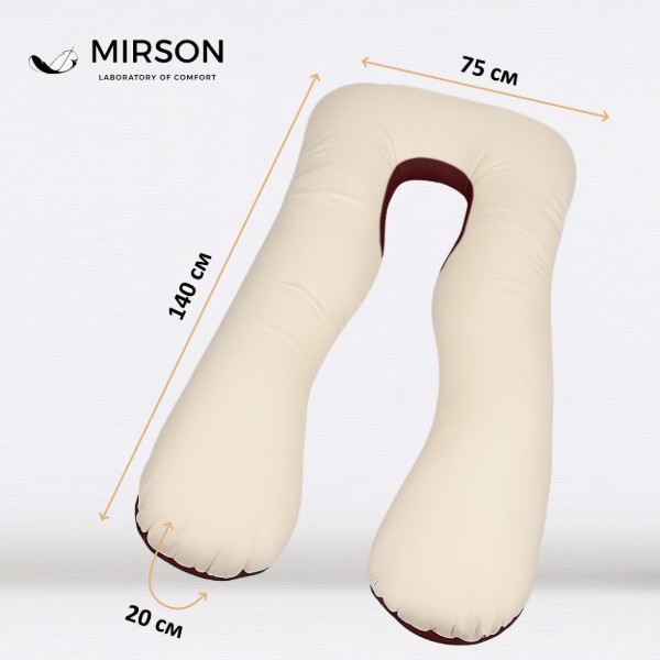 Фото - Подушка для будущих мам MirSon U-образная № 8024 Velvet Line Adenium (2200006178569)