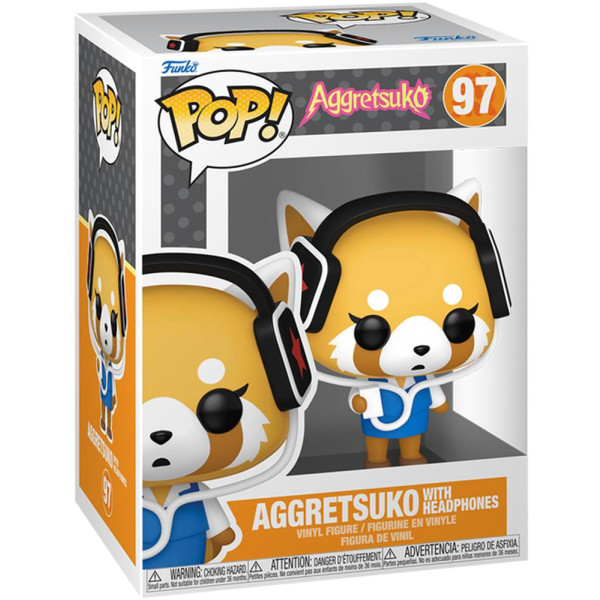 Фото - Колекційна фігурка FUNKO POP! серії Sanrio - АГРЕСИВНА РЕЦУКО В НАВУШНИКАХ (80392)