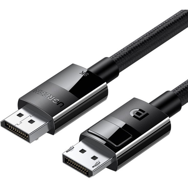 Фото - Кабель UGREEN DP114 DP 1.4 Male to Male Plastic Case Braided Cable 5m Black (80394)