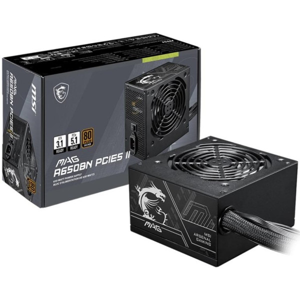 Фото - Блок живлення для ПК MSI MAG A650BN PCIE5 II MSI