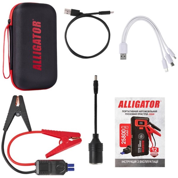 Фото - Пускозарядний пристрій ALLIGATOR 1500A/2500A 25800mAh SMART (JS848)