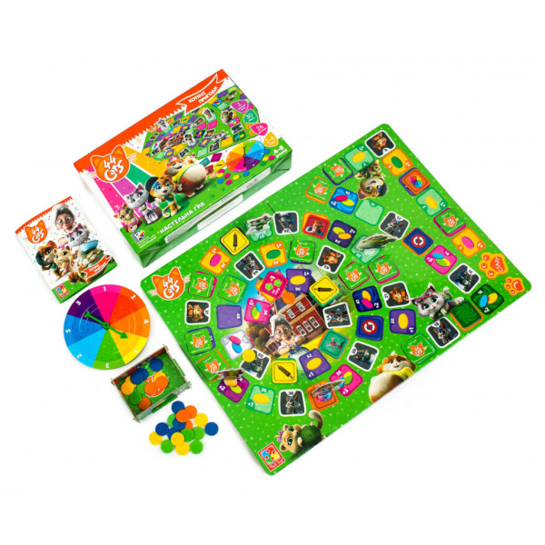 Фото - Настольная игра (5-7 лет) Vladi Toys 44 Кота. Кошачьи приключения, укр. (VT8055-25)