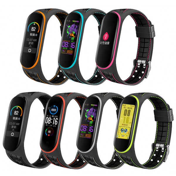 Фото - Ремінець для фітнес-браслету BeCover Lattice Style for Xiaomi Mi Smart Band 5 Red (705162)