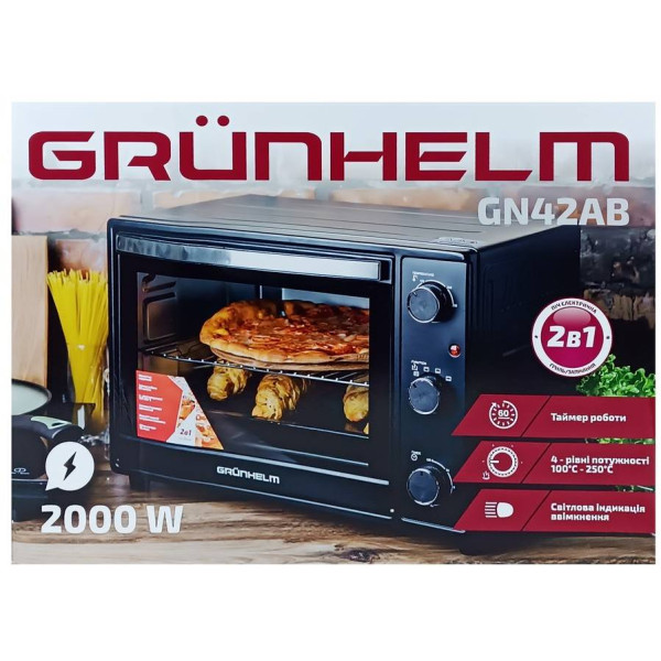 Фото - Піч електрична Grunhelm GN42AВ Black