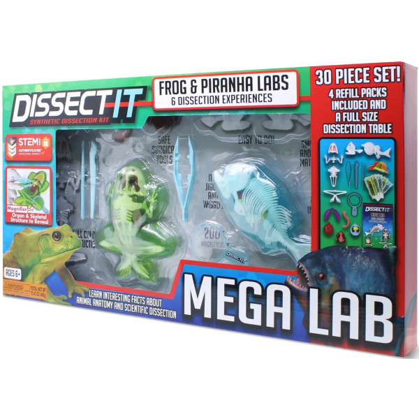 Фото - Набір для дослідження JOKER Slimy Lab Анатомія тварин - Жабеня та Піранья (38084)