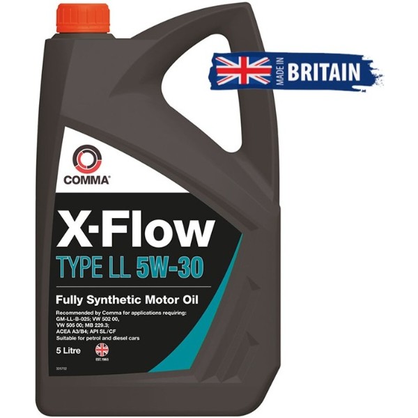 Фото - Масло для авто COMMA X-FLOW TYPE LL 5W-30 5л (XFLL5L)