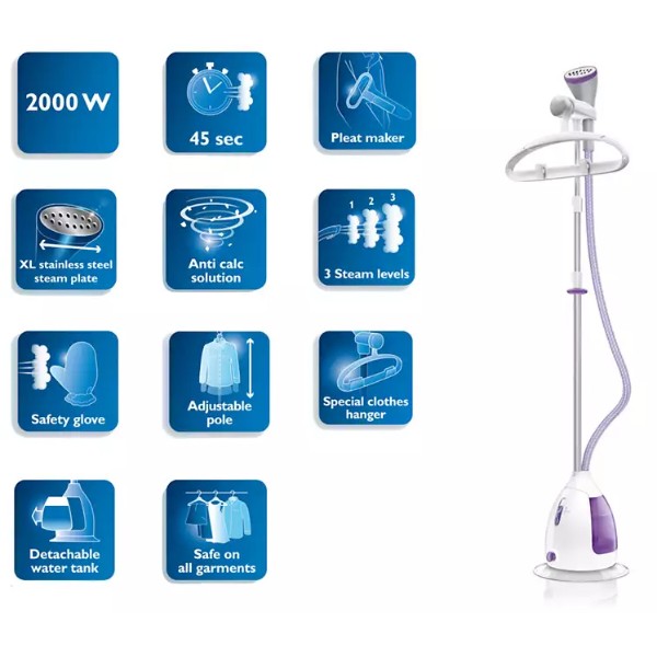 Фото - Вертикальный отпариватель стационарный Philips ClearTouch GC536/35