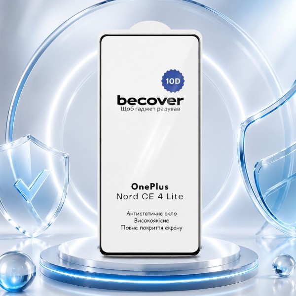 Фото - Захисне скло для смартфону BeCover for OnePlus Nord CE 4 Lite 10D Black (715712)