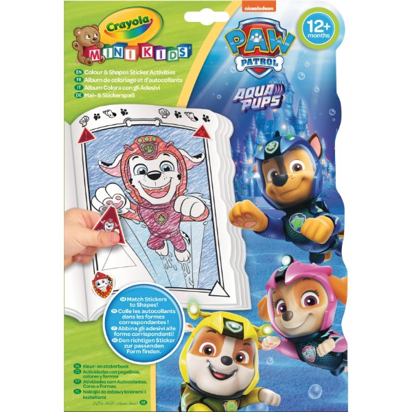 Фото - Набір для малювання Crayola Mini Kids Paw Patro 32 стор. та  4 стор. наліпок (81-1373G)