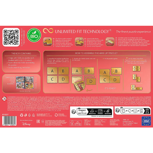 Фото - Пазли (8 +) Trefl 6000 UFT Mickey&friends Велика книга Діснея (10370)