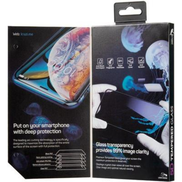 Фото - Захисне скло для смартфону Krazi 5D for iPhone XS Max Black (81061)