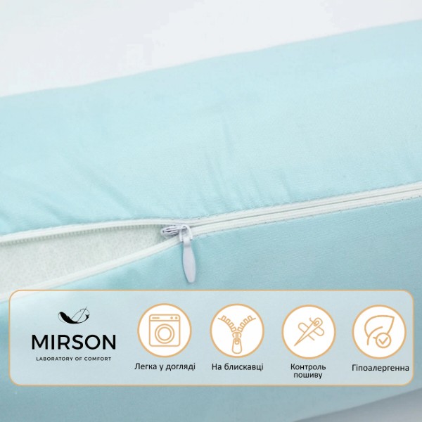 Фото - Подушка валик MirSon №8356 Naturale Line 14-4121 Blanco Tencel 15x50 см (2200006249511)