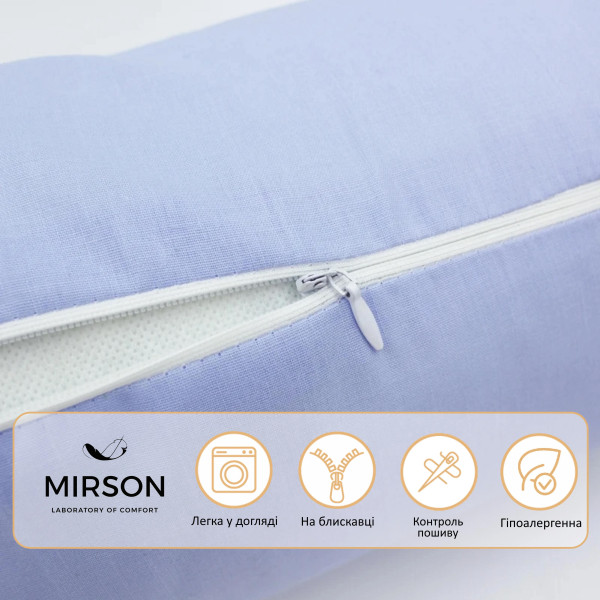 Фото - Подушка валик MirSon №8363 Naturale Line 12-4608 Lucretia BamBoo 70х16 см (2200006251644)