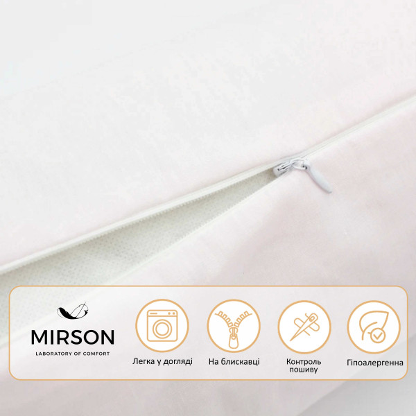 Фото - Подушка валик MirSon №8113 Naturale Line 11-2409 Elma EcoSilk 70х20 см (2200006248217)