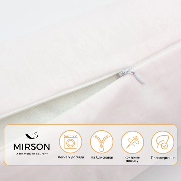 Фото - Подушка валик MirSon №8365 Naturale Line 11-2409 Elma BamBoo 60х20 см (2200006251774)