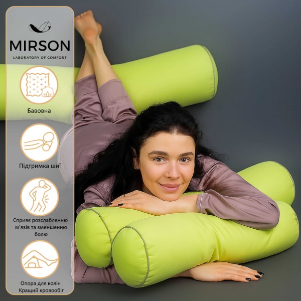 Фото - Подушка валик MirSon №8370 Naturale Line 12-0714 Daniela Tencel 100х20 см (2200006252108)