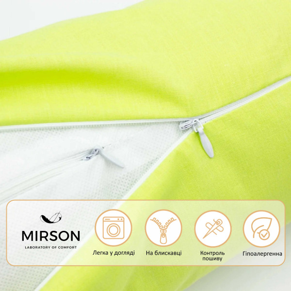 Фото - Подушка валик MirSon №8511 Naturale Line 12-0714 Daniela 50% Memory 100х20 см (2200006342014)