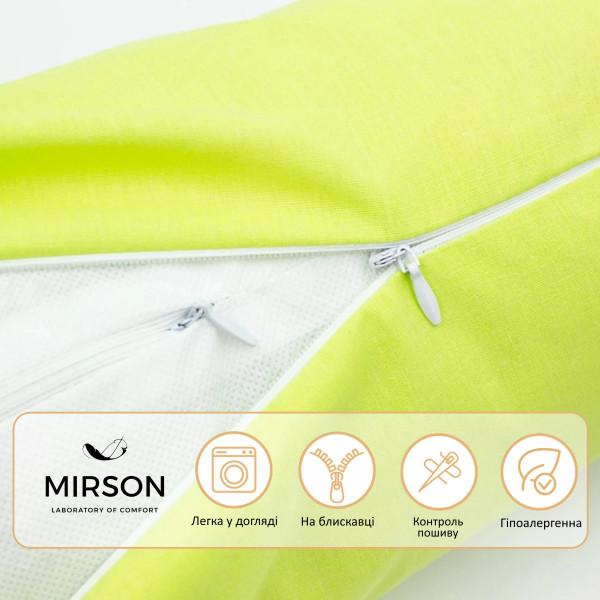 Фото - Подушка валик MirSon №8543 Naturale Line 12-0714 Daniela 100% Memory 60х16 см (2200006343882)