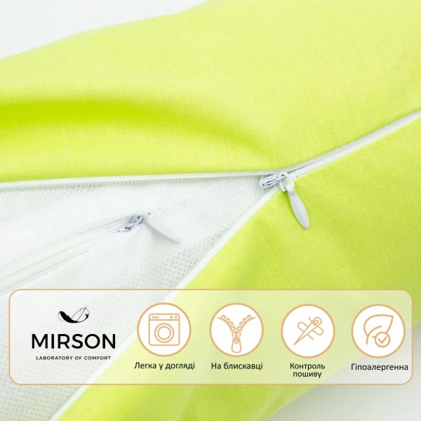 Фото - Подушка валик MirSon №8116 Naturale Line 12-0714 Daniela EcoSilk 100х16 см (2200006248408)