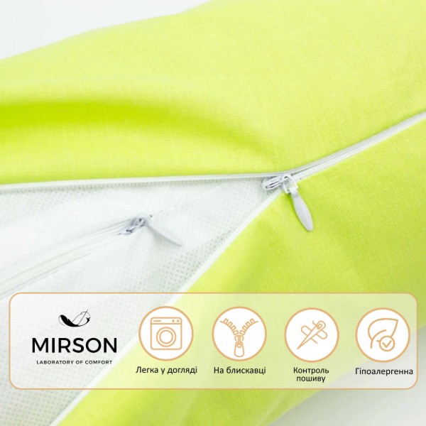 Фото - Подушка валик MirSon №8116 Naturale Line 12-0714 Daniela EcoSilk 70х20 см (2200006248392)