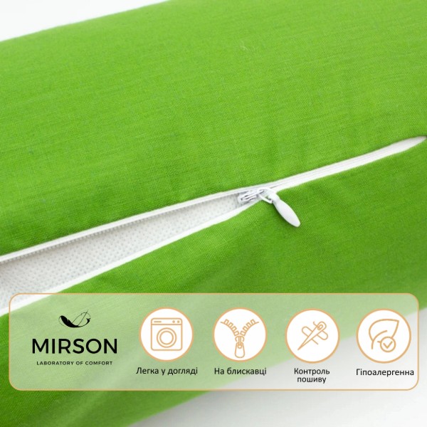 Фото - Подушка валик MirSon №8580 Naturale Line 18-0130 Carolina Полістирол 60х16 см (2200006346104)