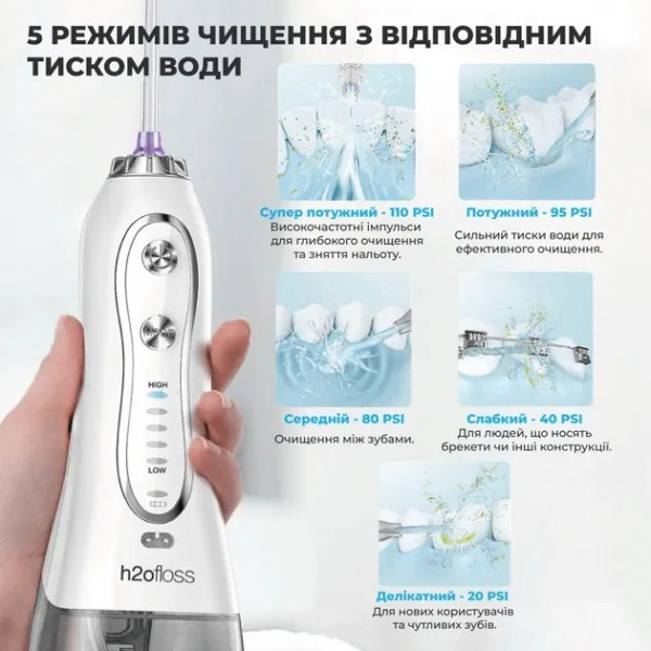 Фото - Іригатор H2OFloss HF-6Р White