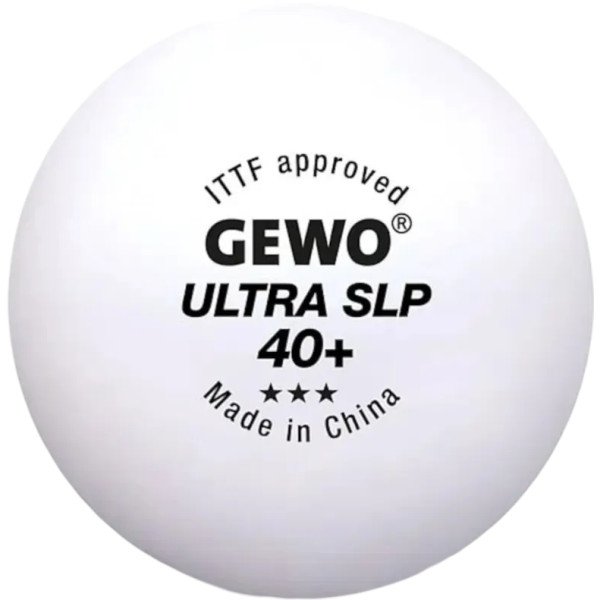 Фото - Набір м'ячів для настільного тенісу Gewo Ultra SLP 40+ ITTF 6 шт. (81351200)