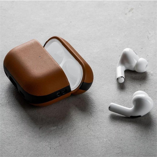 Фото - Чохол для навушників Nomad Modern Leather Case English Tan for Airpods Pro 2nd Gen (NM01999485)