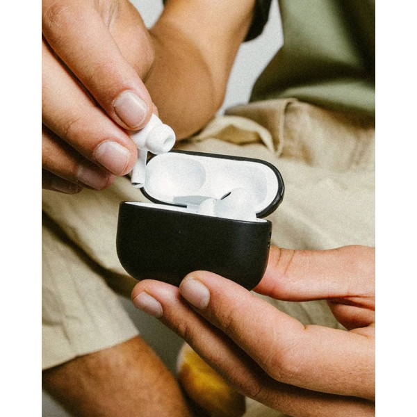 Фото - Чохол для навушників Nomad Modern Leather Case Black for Airpods 4th Gen (NM014582858)