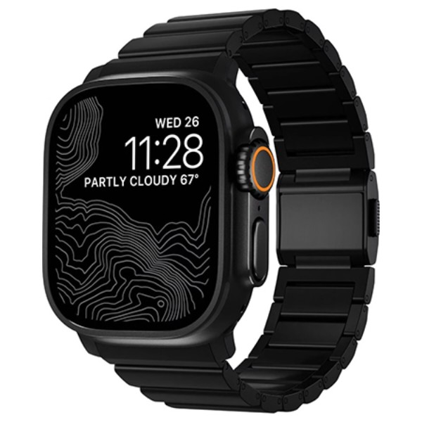 Фото - Ремешок для смарт-часов Nomad Titanium Band V2 Black Hardware Black 46mm/49mm (NM014834858) Фото - Ремешок для смарт-часов Nomad Titanium Band V2 Black Hardware Black 46mm/49mm (NM014834858)
