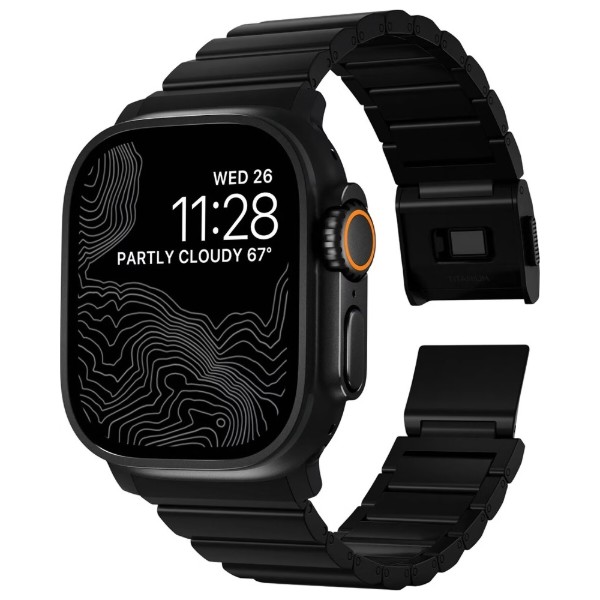 Фото - Ремешок для смарт-часов Nomad Titanium Band V2 Black Hardware Black 46mm/49mm (NM014834858)