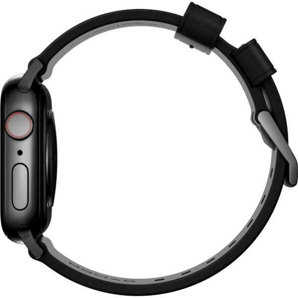 Фото - Ремешок для смарт-часов Nomad Modern Leather Band Black Hardware Black Horween 46mm/49mm (NM1A41BM00)